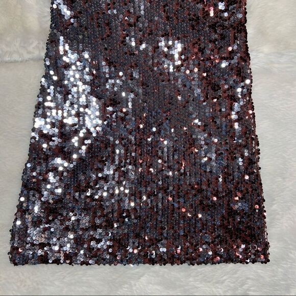 SZ Small Snap Red Sequin Dress - Picture 10 of 11